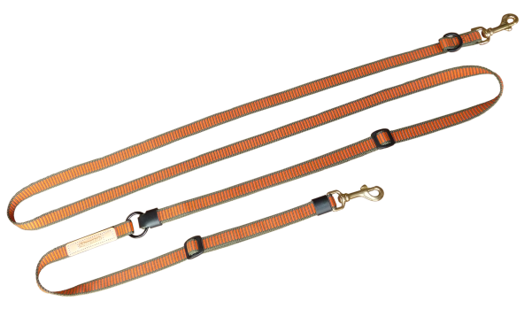 111100012 Umhangeleine DeLuxe orange oliv 20mmfrei scaled